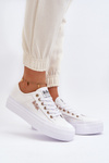Білі жіночі кросівки на платформі Lee Cooper LCW-24-31-2725