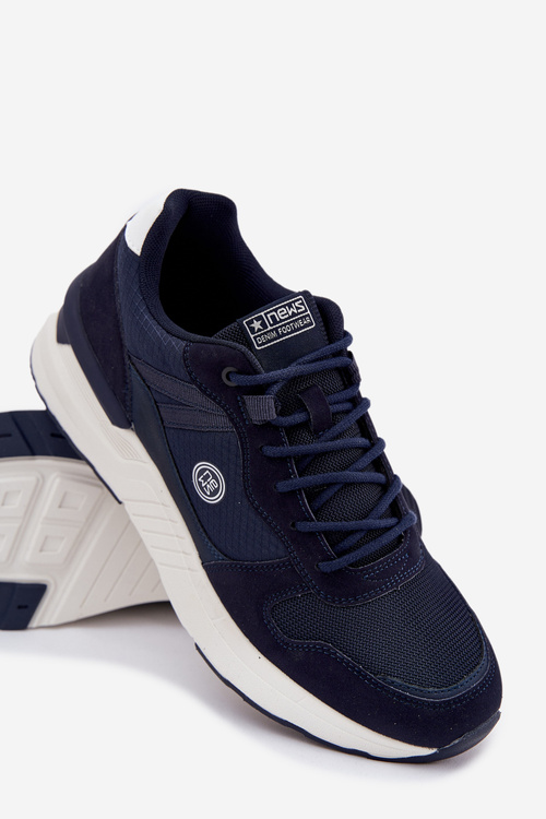 Чоловіче Спортивне Взуття На Платформі Темно-синє Hanirin