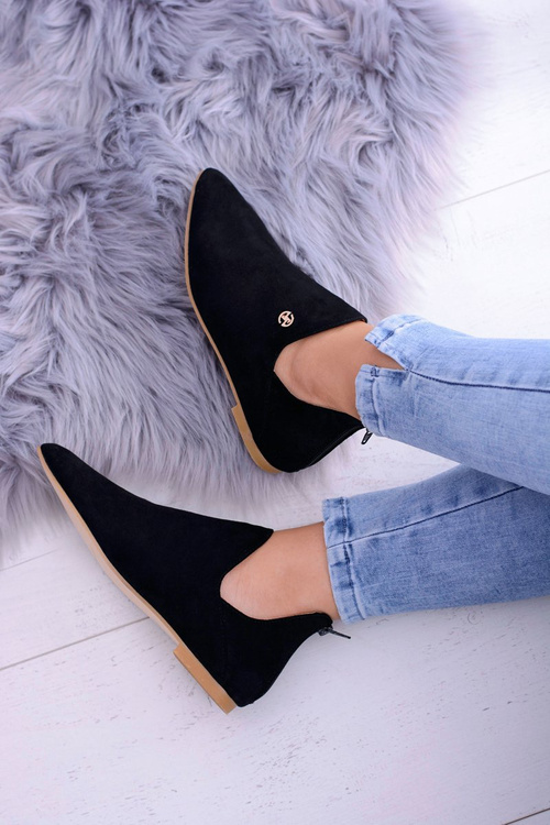 Чорні черевики Челсі з вирізом на блискавці Lu Boo