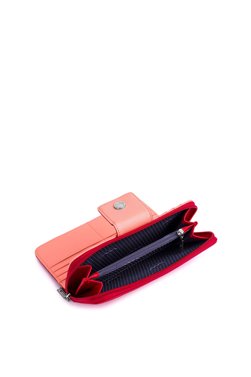 Великий жіночий гаманець на блискавці Red and Orange Huntress