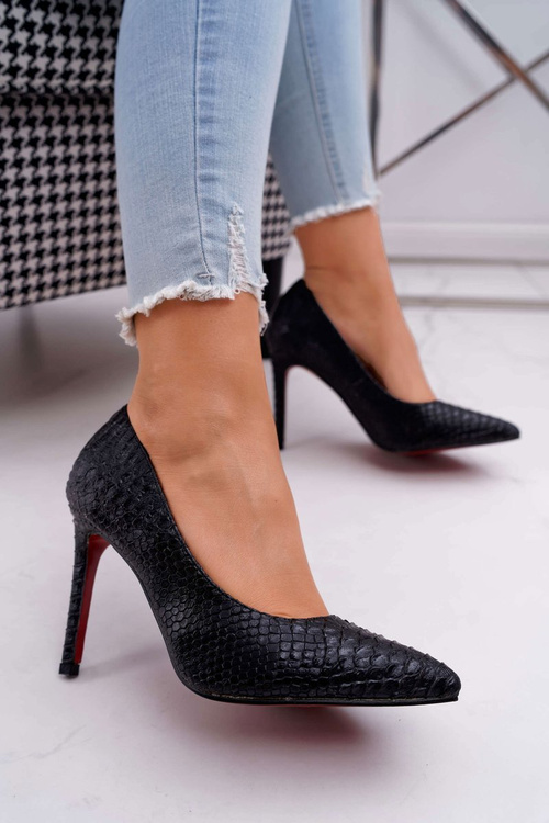 Шкіряні туфлі Lu Boo Black SnakeDream