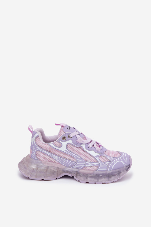 Жіночі Шкіряні Кросівки GOE RR2N4081 Фіолетові