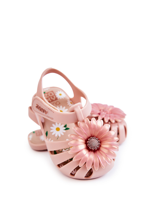 Дитячі босоніжки на липучці Аромат ZAXY JJ385032 Світло-рожевий