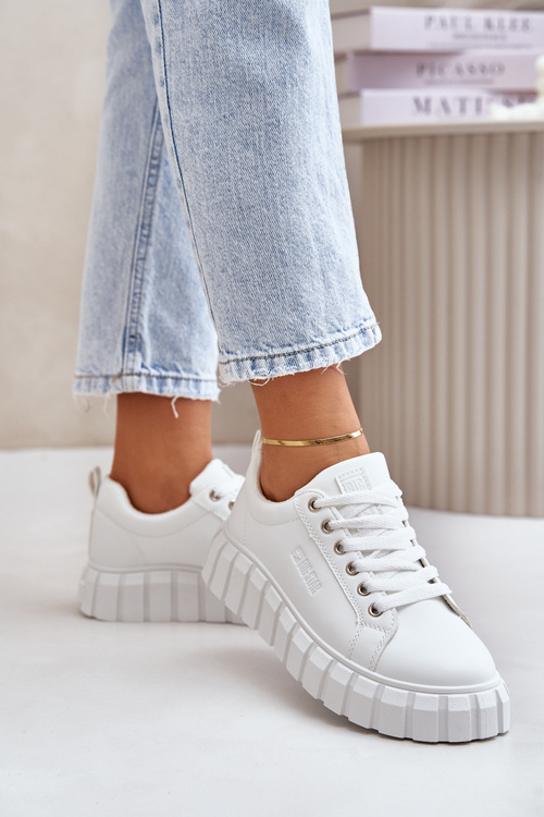 Теплі жіночі кросівки Big Star MM274616 Білі