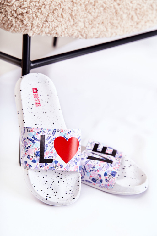 Гумові шльопанці Big Star Love DD274A256 білі