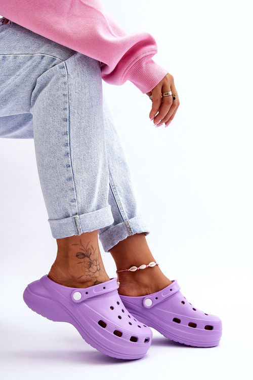Жіночі поролонові тапочки Crocs Violet Coline