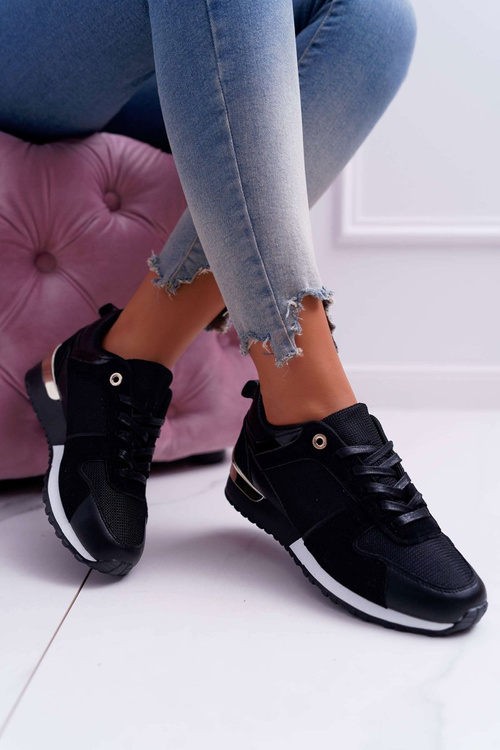 Спортивне жіноче взуття Mesh Suede Black Merido