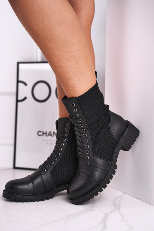 Чоботи жіночі чорні Brielle