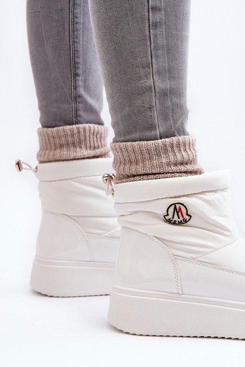 Жіночі слипони на платформі білі Gattea