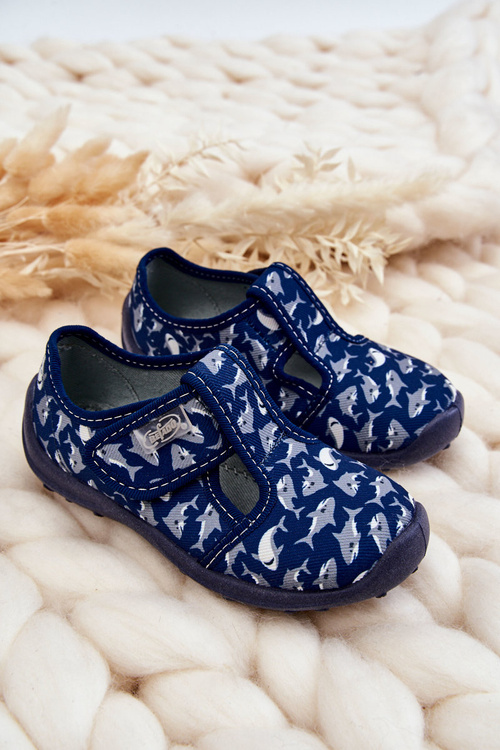 Дитячі тапочки Befado Sharks 010X032 Navy Blue