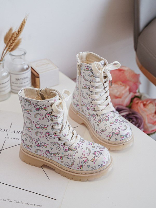 Бежеві чоботи Dolida на підкладці на блискавці