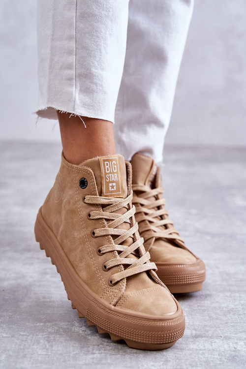 Жіночі кросівки Big Star High Warm Camel GG274072