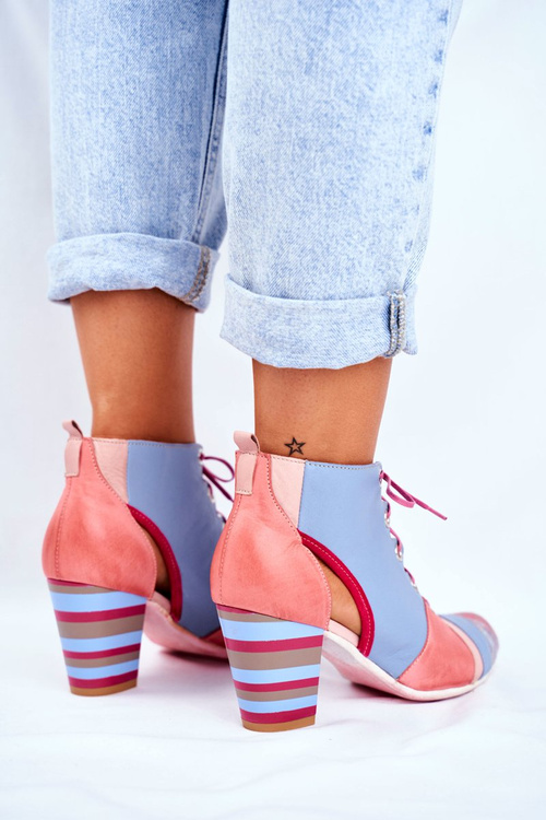 Чоботи жіночі на високому каблуці Maciejka Leather 03938-15