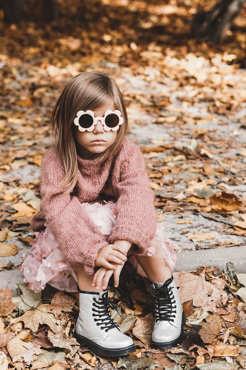 Дитячі утеплені черевики на блискавці, лаковані сріблясті Goopy