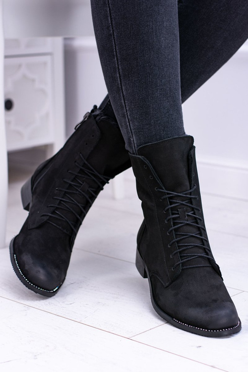 Шкіряні чорні жіночі черевики The Island