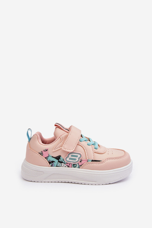 Дитяче спортивне взуття на липучці Lucila рожевого кольору