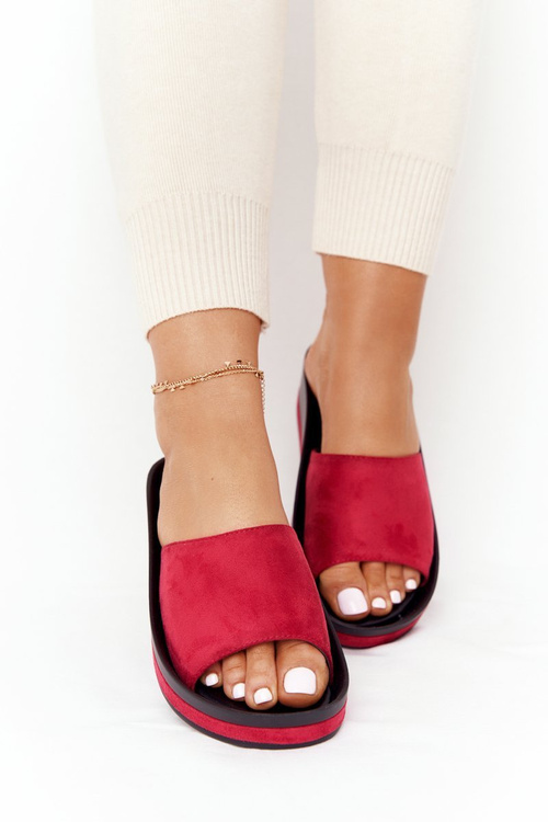 Тапочки на танкетці Vinceza 21-17113 Red