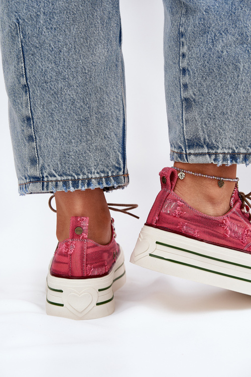 Жіночі Кросівки На Платформі Червоні GOE RR2N4104