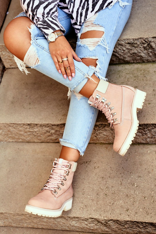 Жіночі чоботи Trappers Big Star Pastel Pink EE274034