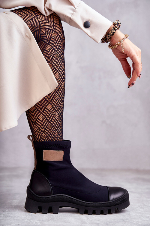 Жіночі тканинні чоботи Nicole 2703 Black