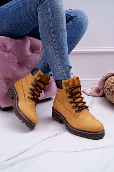Жіночі черевики Trappers Big Star Camel EE274035