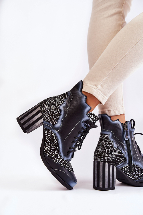 Чоботи жіночі шкіряні Maciejka Black 03190-20