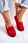 Жіночі мокасини Red Suede Morreno