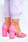 Жіночі туфлі на шпильці Pink Neon Traffic