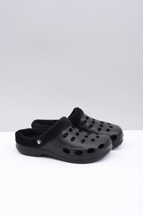 Жіночі шльопанці утеплені Black Kroks EVA