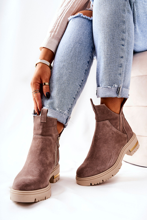 Чоботи на підкладці Cappuccino Tanya