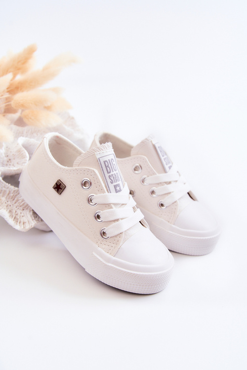 Дитячі шкіряні кросівки BIG STAR JJ374310 Білі