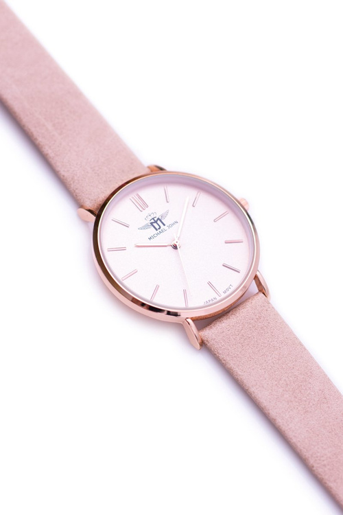 Жіночий годинник Michael John Florence 40 мм, бежевий ремінець