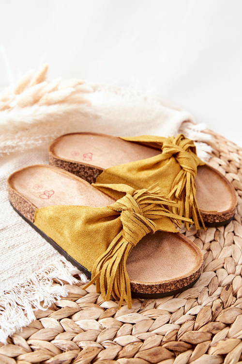 Тапочки На Корковій Підошві Жовті Taryne