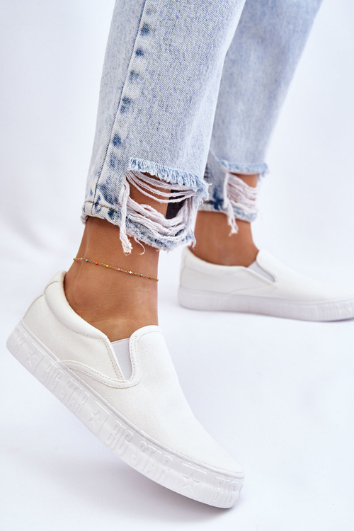 Жіночі кросівки сліпони Big Star LL274389 Білі