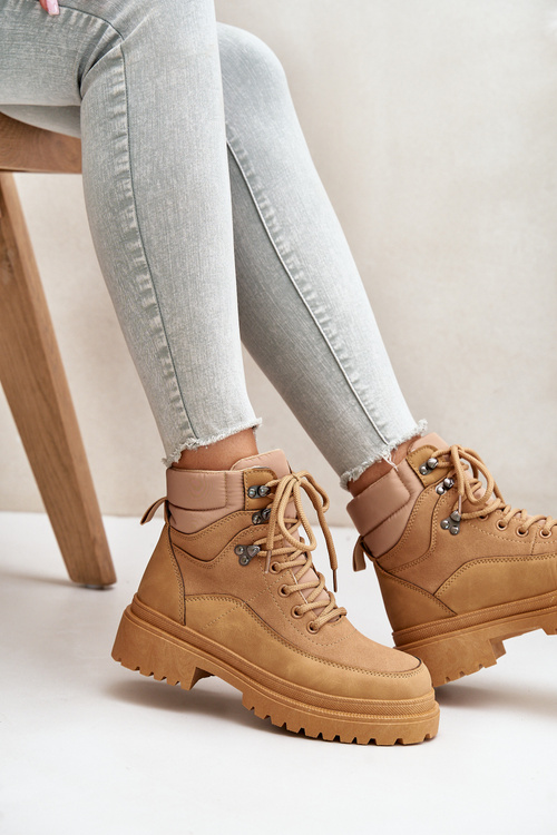 Жіночі ботильйони на шнурівці Camel Rabaria
