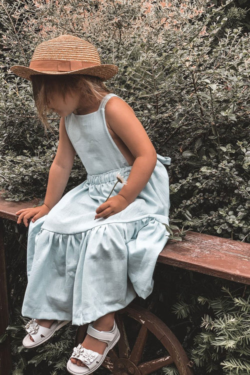 Дитячі ортопедичні босоніжки на липучці White One