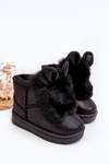 Дитячі снігові черевики з вушками Black Betty
