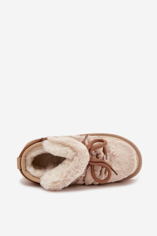 Дитячі та підліткові снігові чоботи з хутром D Franklin DFSH370011 Бежеві