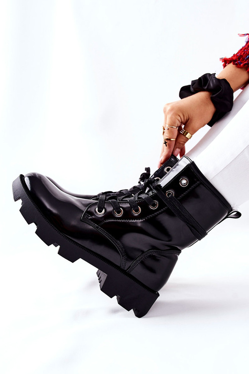 Жіночі байкерські черевики чорні Semope