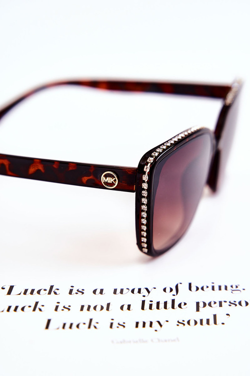 Жіночі сонцезахисні окуляри Marbled M2338 Коричневі