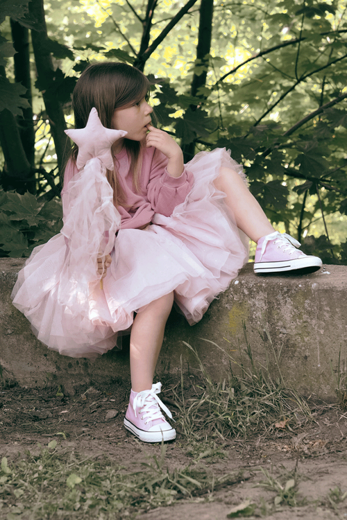 Дитячі високі кросівки Pink Filemon