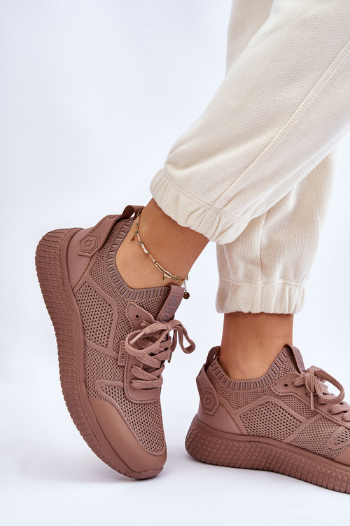 Жіночі зручні кросівки Memory Foam System Big Star LL274416 Світло-коричневі