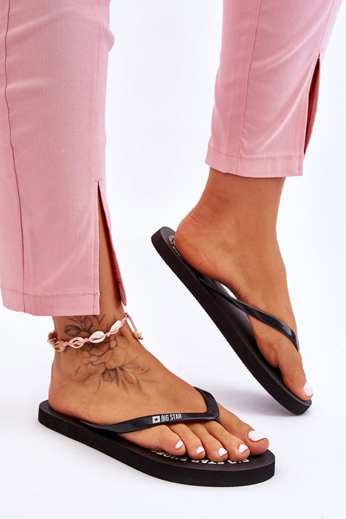 Зручні шльопанці Big Star LL274800 Чорні