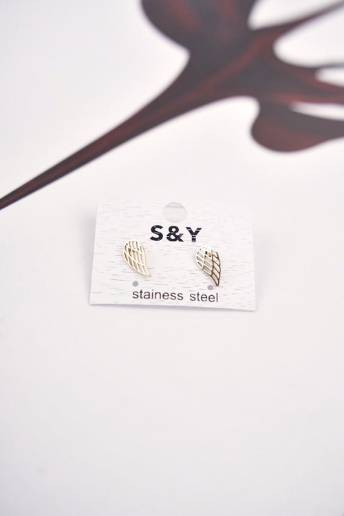 Сережки жіночі Золоті Красиві Крила Відлітають