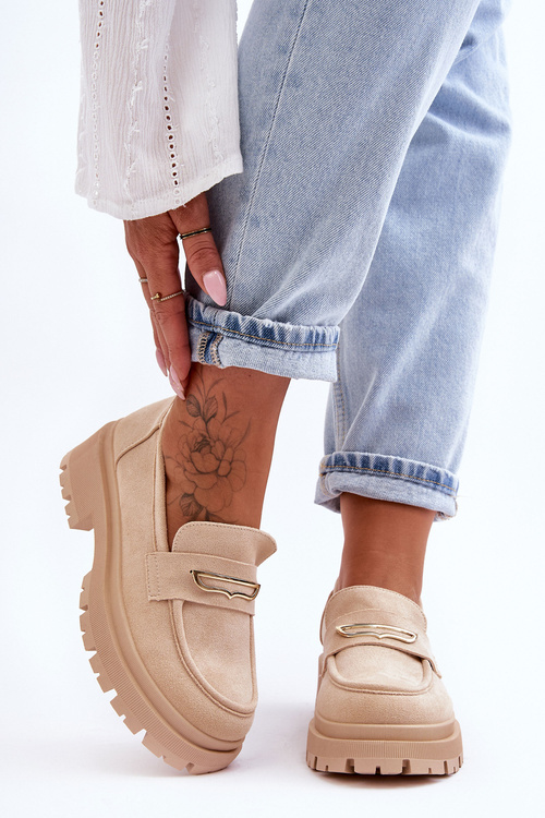 Жіночі замшеві сліпони бежеві Pure Love