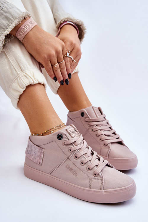 Жіночі класичні високі кросівки Big Star LL274004 Nude