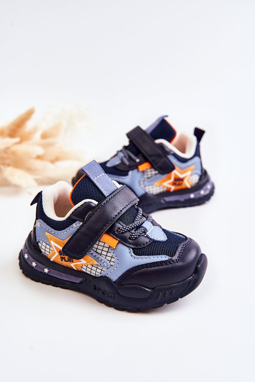 Дитяче легке спортивне взуття темно-синього кольору Mobby