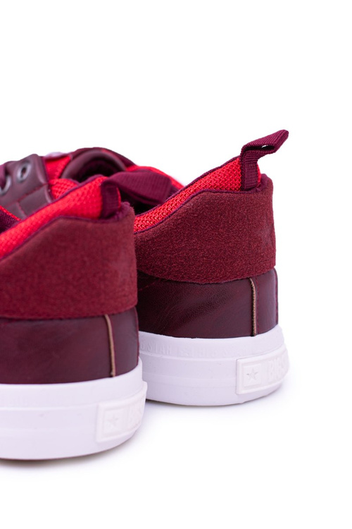 Чоловічі темно-бордові кросівки Big Star тенісні туфлі BB174011