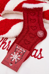 Дитячі святкові носки з серцями Вовна альпаки Червоні
