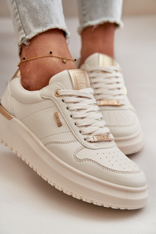 Жіночі кросівки на платформі Big Star OO274757 HI-POLY SYSTEM Білі